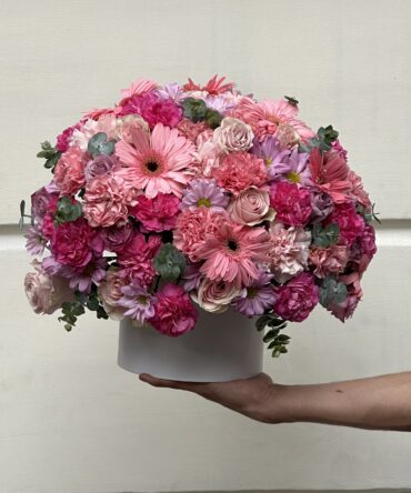 Boxes di gerbera con clavel