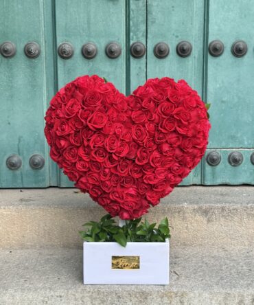 Corazón 3D rojo